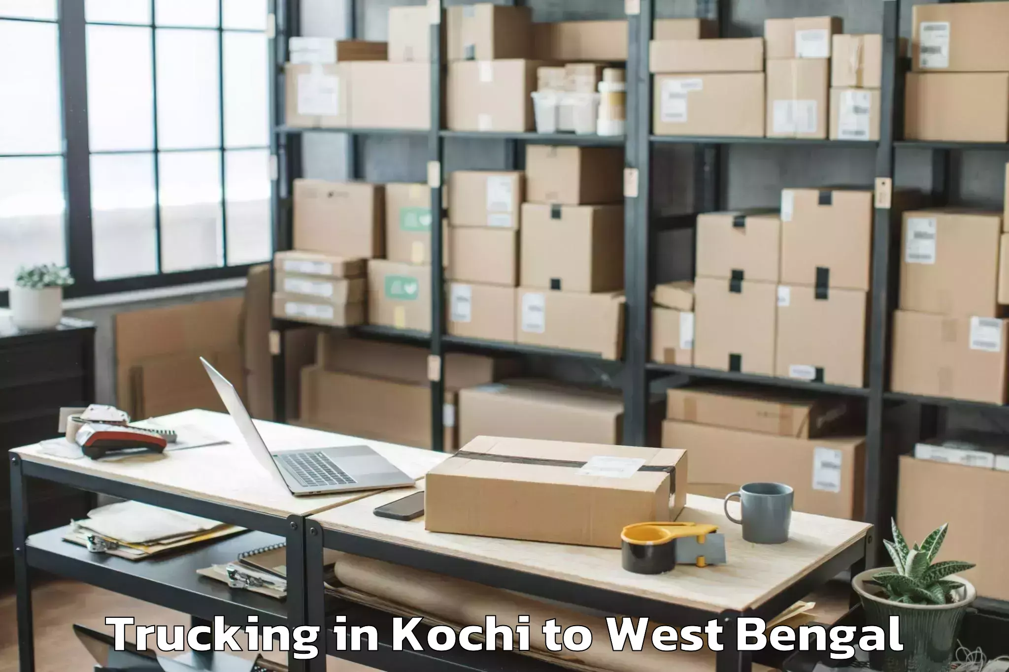 Easy Kochi to Dhatrigram Trucking Booking